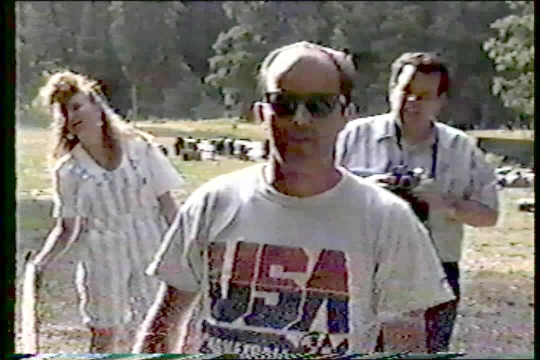 Video thumbnail showing: Woman slides down 50 ft. slide, falls at the end